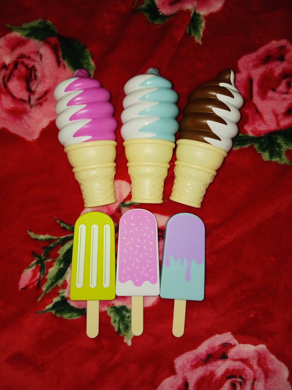 Lot of 6 Pretend Play Ice Cream and Popsicle Toys Play Kitchen Ice Cream Parlor